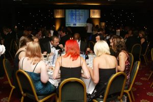 Photo of A2i staff at the Business Awards dinner