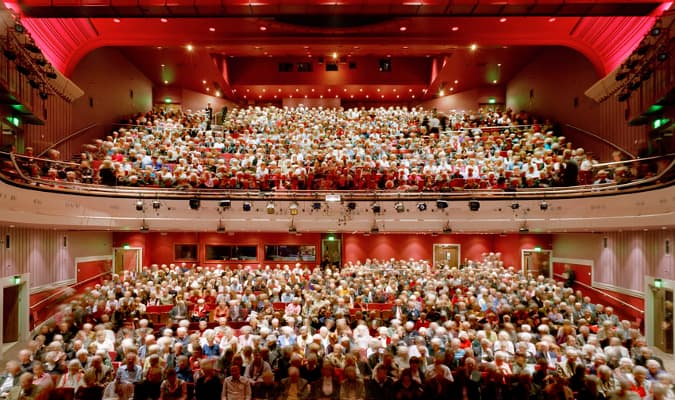 Norwich Theatre audience - a full house!