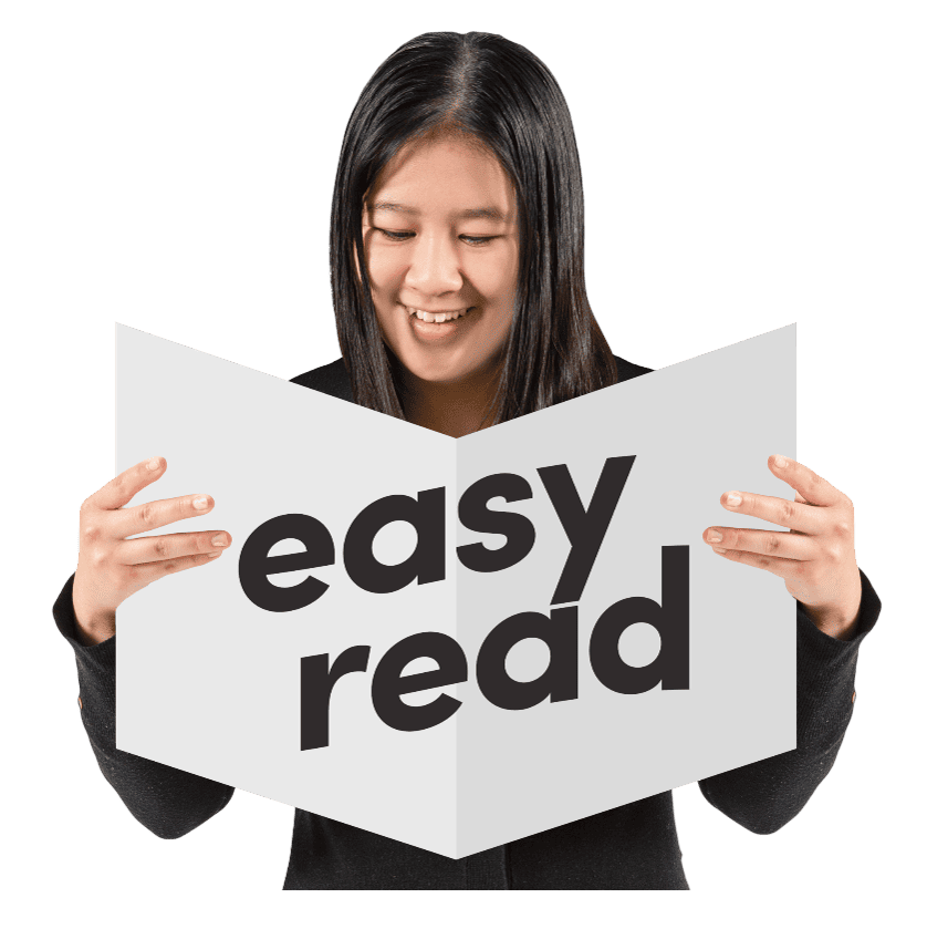 Someone reading Easy Read