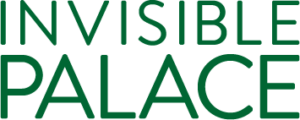 Invisible Palace Logo. The words 'Invisible Palace' are shown in green capital letters with 'Invisible' positioned directly above 'Palace'