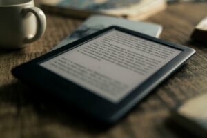 e-book page displayed on a screen 